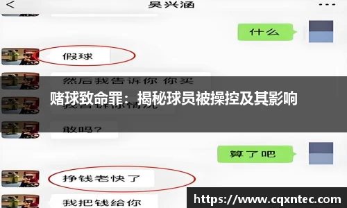 赌球致命罪：揭秘球员被操控及其影响